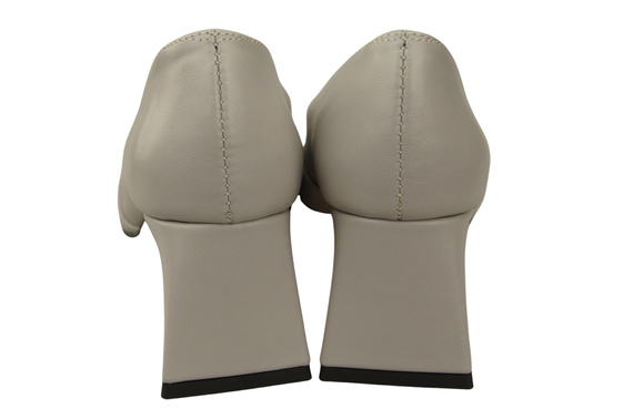 Dámské Lodičky Světlý popel Pravá Kůže Špičatá Špička Podpatek ElitaBut 221