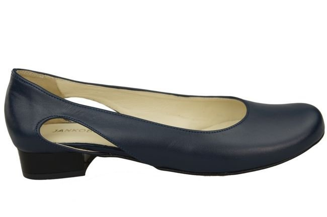 Dámské boty Baleríny navy blue přírodní kůže 103 ElitaBut