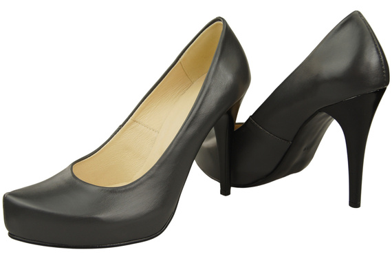 Dámská obuv Graphite Leather Stiletto pumps 205 ElitaBut