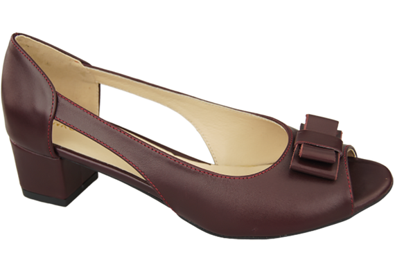 Dámská obuv Sandály Maroon Natural Leather 145 ElitaBut