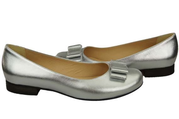 Dámské baleríny z přírodní kůže 702 ElitaBut