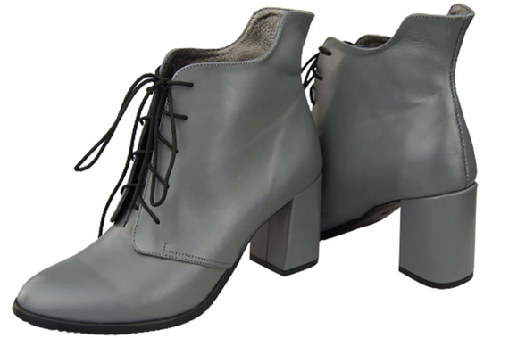 Dámské šněrovací boty Ash leather Jaro/Podzim přírodní kůže 174 L ElitaBut