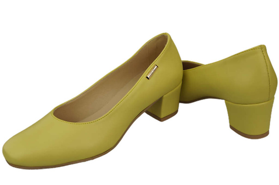 Dámská obuv Natural Leather 172 Lemon pumps ElitaBut