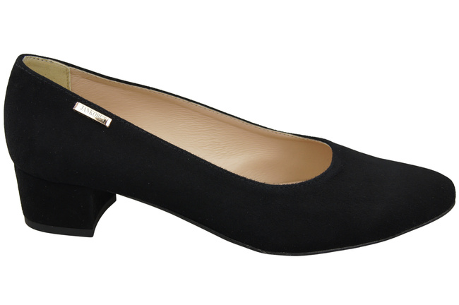 Pohodlná dámská obuv černá z přírodní semišové kůže 220 od ElitaBut