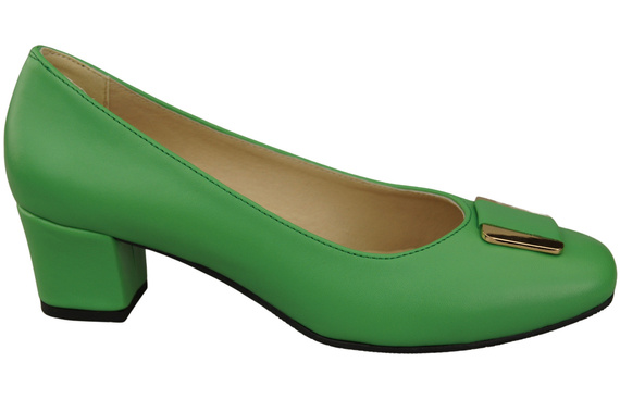 Dámská obuv Natural Leather 187 Lime pumps ElitaBut