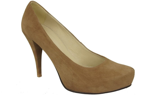 Dámská obuv Olive Natural Leather Suede 644 ElitaBut