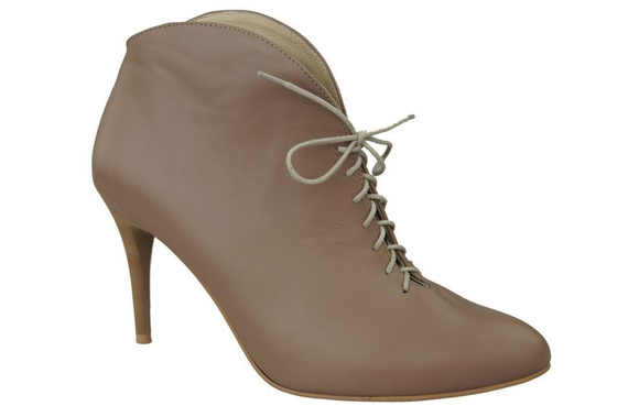 Obuv Dámské kozačky Cappuccin Dark Jaro / podzim přírodní kůže 955 ElitaBut