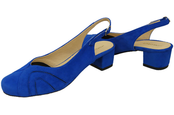 Dámská obuv Natural Leather Suede Sandals Azure 842 Z ElitaBut