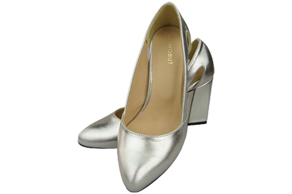 Dámská obuv Stříbrné lodičky Přírodní kůže 184 ElitaBut