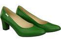 Klasická hladká dámská obuv Obuv v zelené přírodní kůži 213 ElitaBut