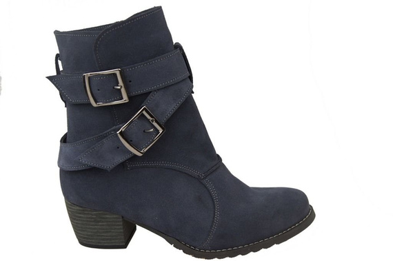 Dámská obuv Obuv Natural Leather Velour Graphite 119 ElitaBut