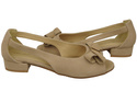 Dámské sandály Beige Natural Suede Leather 994 Z Kombinace stylu a pohodlí ElitaBut