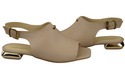 Pohodlné dámské sandály Cappuccino Bright Flat Gold Heel Natural leather 207 ElitaBut