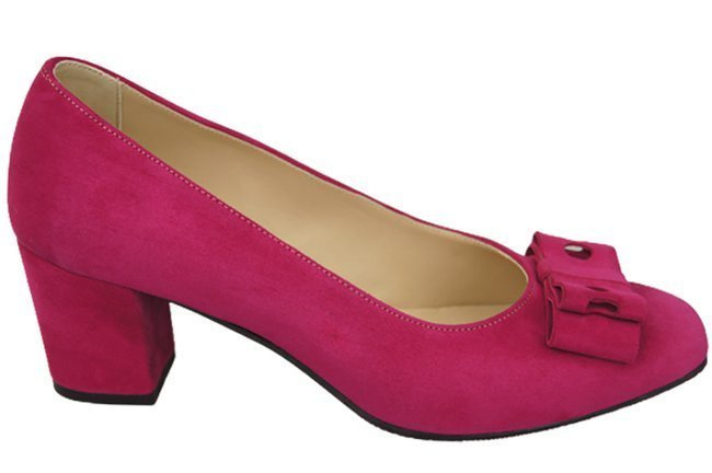 Dámská obuv Purple Natural Leather Suede pumps 163 ElitaBut