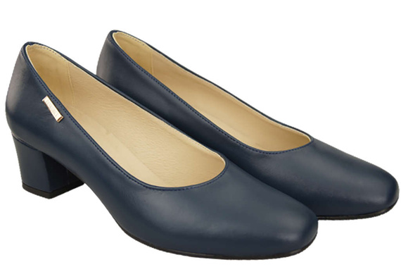 Dámská obuv Natural Leather 172 Navy Blue ElitaBut