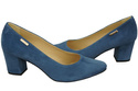 Dámská obuv Blue Suede Natural Leather pumps 106 ElitaBut