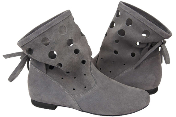 Dámské boty Dámské kožené velurové boty Ash 160 ElitaBut