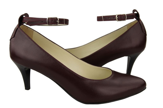 Dámská obuv Maroon Natural Leather 997 ElitaBut
