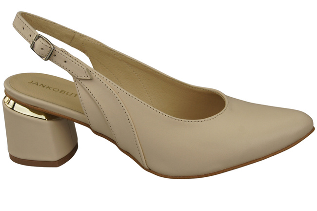 Dámská obuv Sandály béžové přírodní kůže 196 ElitaBut