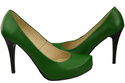 Dámská obuv Zelené lodičky Stiletto z přírodní kůže 205 ElitaBut