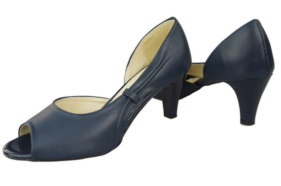 Dámská obuv Sandály Navy Blue Natural Leather 566 ElitaBut