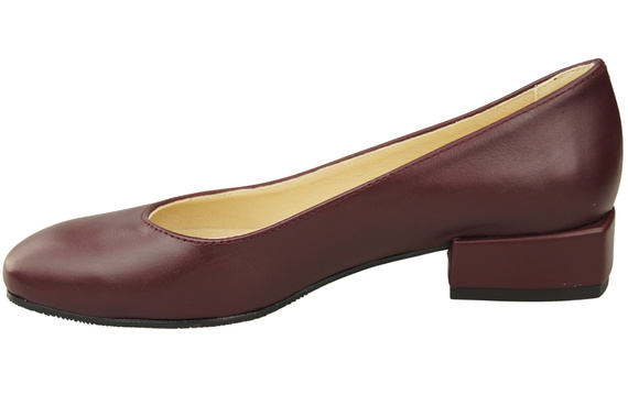Pohodlná dámská obuv Maroon Flats Natural Leather 204 ElitaBut