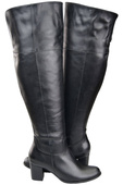 Dámské boty Black Musketeers High over the knee natural leather 190 ElitaBut