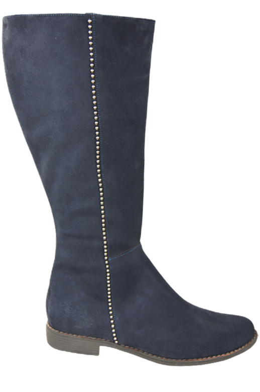 Dámské boty Navy blue leather Velour 153 ElitaBut
