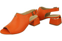 Dámská obuv Sandály Orange gold buckle Natural leather 198 ElitaBut