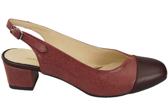 Dámská obuv Sandály z přírodní kůže 165 Maroon ElitaBut