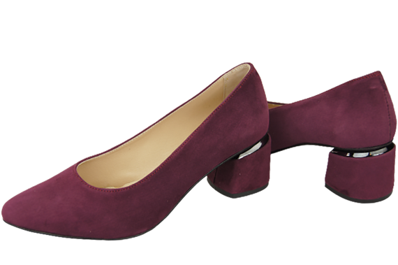 Dámská obuv Maroon Natural Suede Leather 143 Z ElitaBut
