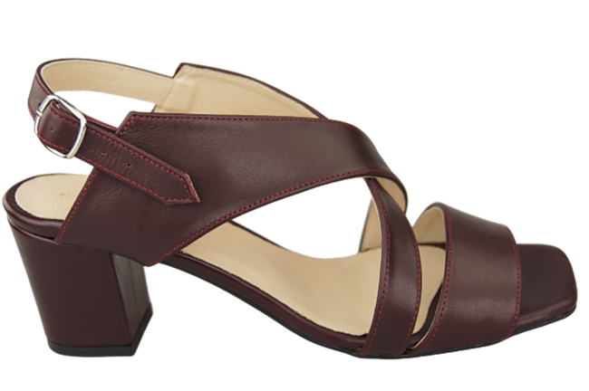 Dámská obuv Sandály Maroon Natural Leather 149 ElitaBut