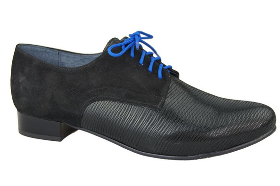 Dámská obuv Šněrovací boty z přírodní kůže Black 959 ElitaBut