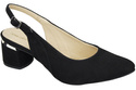 Dámské sandály z přírodní semišové kůže Black Elegance and Comfort 196 Od ElitaBut