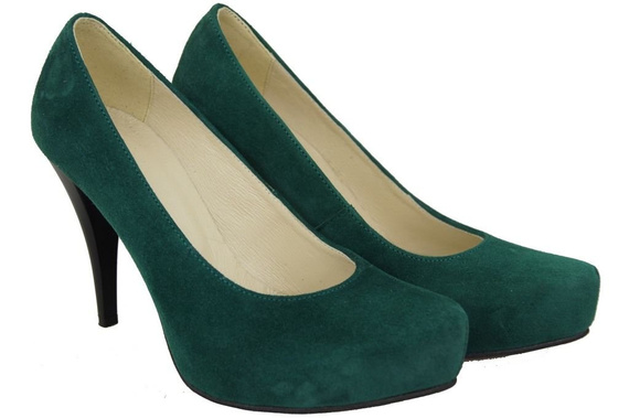 Dámská obuv Dámské lodičky Malachite Přírodní semišová kůže 644 ElitaBut