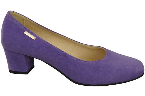 Pohodlná dámská obuv Fialová semišová přírodní kůže 172 od ElitaBut