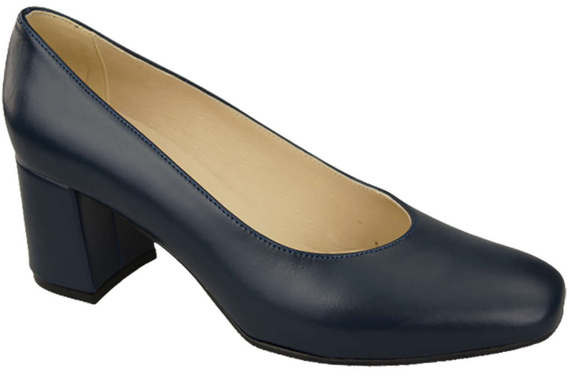 Dámské lodičky z přírodní kůže 171 Navy blue ElitaBut