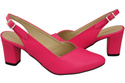 Dámská obuv Neon Pink Stiletto Sandály Natural Leather 217 ElitaBut