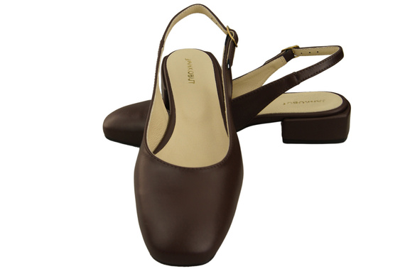 Dámská obuv Sandály Chocolate Flat Heel Natural Leather 206 ElitaBut