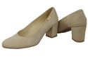 Dámská obuv Beige Natural Suede Leather 125 ElitaBut