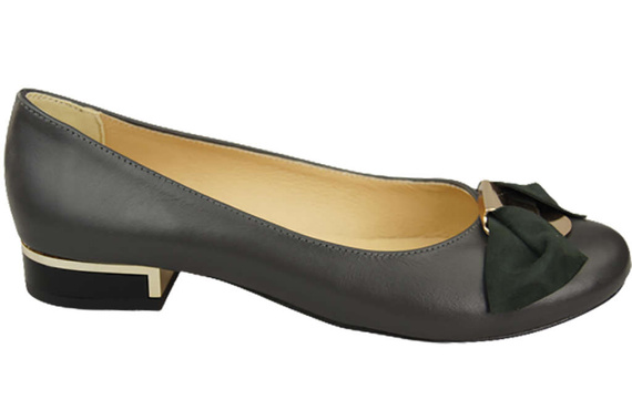 Dámská baletní obuv Natural Leather Graphite 894 ElitaBut