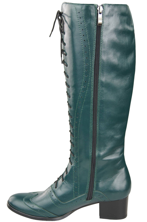 Obuv Dámské šněrovací boty Malachite z přírodní kůže 595 ElitaBut