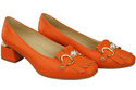 Dámská obuv Orange Tassel Embellished pumps Přírodní kůže 195 ElitaBut