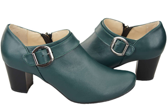 Obuv Dámské polobotky z přírodní kůže Malachite 826 ElitaBut