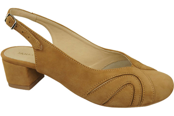 Dámská obuv Přírodní semišové sandály Červená 842 Z ElitaBut