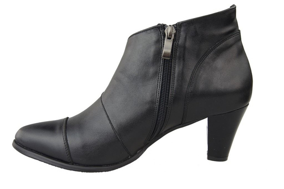 Obuv Dámské kozačky jaro/podzim přírodní kůže Black 100 L ElitaBut