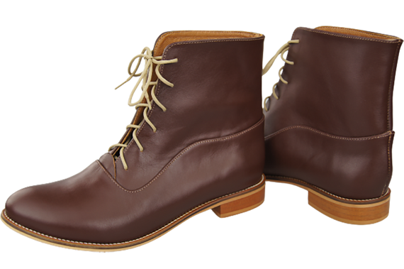 Dámské kozačky Brown Jaro/Podzim přírodní kůže 155 L ElitaBut