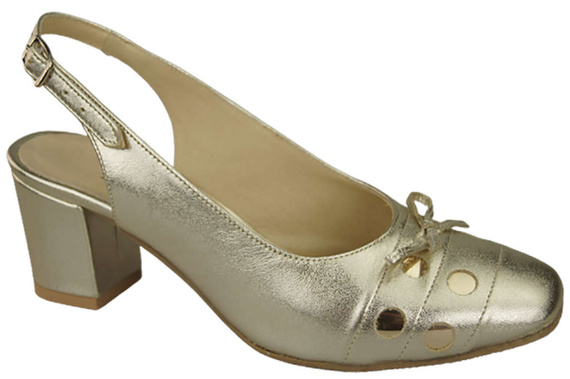 Dámská obuv Zlaté sandály Přírodní kůže 167 ElitaBut