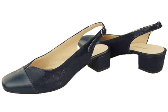 Dámská obuv Sandály z přírodní kůže 165 Navy blue ElitaBut