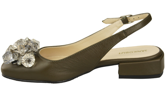 Dámská obuv Olive Sandály s krystaly Přírodní kůže 215 ElitaBut